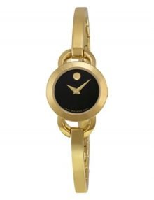 Movado 606888 Rondiro Ladies Gold Plated Stainless Steel Round Watch