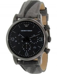 Emporio Armani AR1817 Classic Gents Black Ion Plated Chronograph Watch