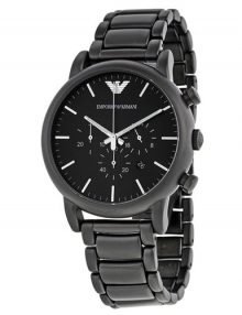 Emporio Armani AR1895 Classic Gents Black Ion Plated Chronograph Watch