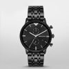 Emporio Armani AR1934 Retro Gents Black Ion Plated Chronograph Watch