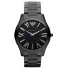 Emporio Armani AR2065 Super Slim Gents Black Ion Plated Watch