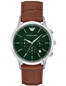 Emporio Armani AR2493 Dress Gents Stainless Steel Cronograph Watch