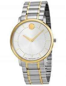 Movado MO0606689 Gents Gold Plated Stainless Steel Round Watch