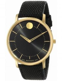 Movado MO0606847 Gents Gold Plated Stainless Steel Round Watch