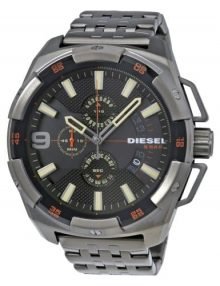 Diesel DZ4394 Heavyweight Gents Black Black ion plated Chronograph Watch