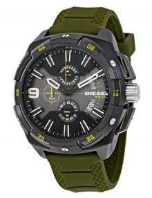 Diesel DZ4396 Heavyweight Gents Black Silicon Chronograph Watch