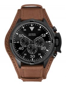 Guess W0480G2 Rover Gents Black Leather Chronograph Watch
