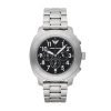 Armani Sportivo ar6058 men's black watch - chronograph mid steel case steel band