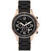 Marc Jacobs Pelly Chronograph Black Dial Rose Gold-tone Steel Ladies Watch MBM2553