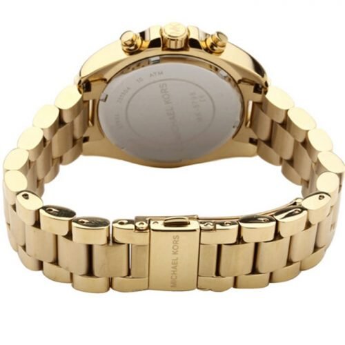 Michael Kors MK5798 Bradshaw Chronograph Champagne Dial Gold-tone Ladies Watch