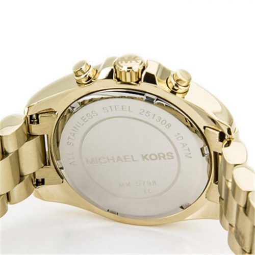 Michael Kors MK5798 Bradshaw Chronograph Champagne Dial Gold-tone Ladies Watch