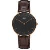 Daniel Wellington St Mawes 40mm Men'S Rose Gold Leather Dw00100124 Watch