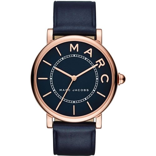 MARC JACOBS Roxy Navy Blue Dial Ladies Leather Watch mj1534